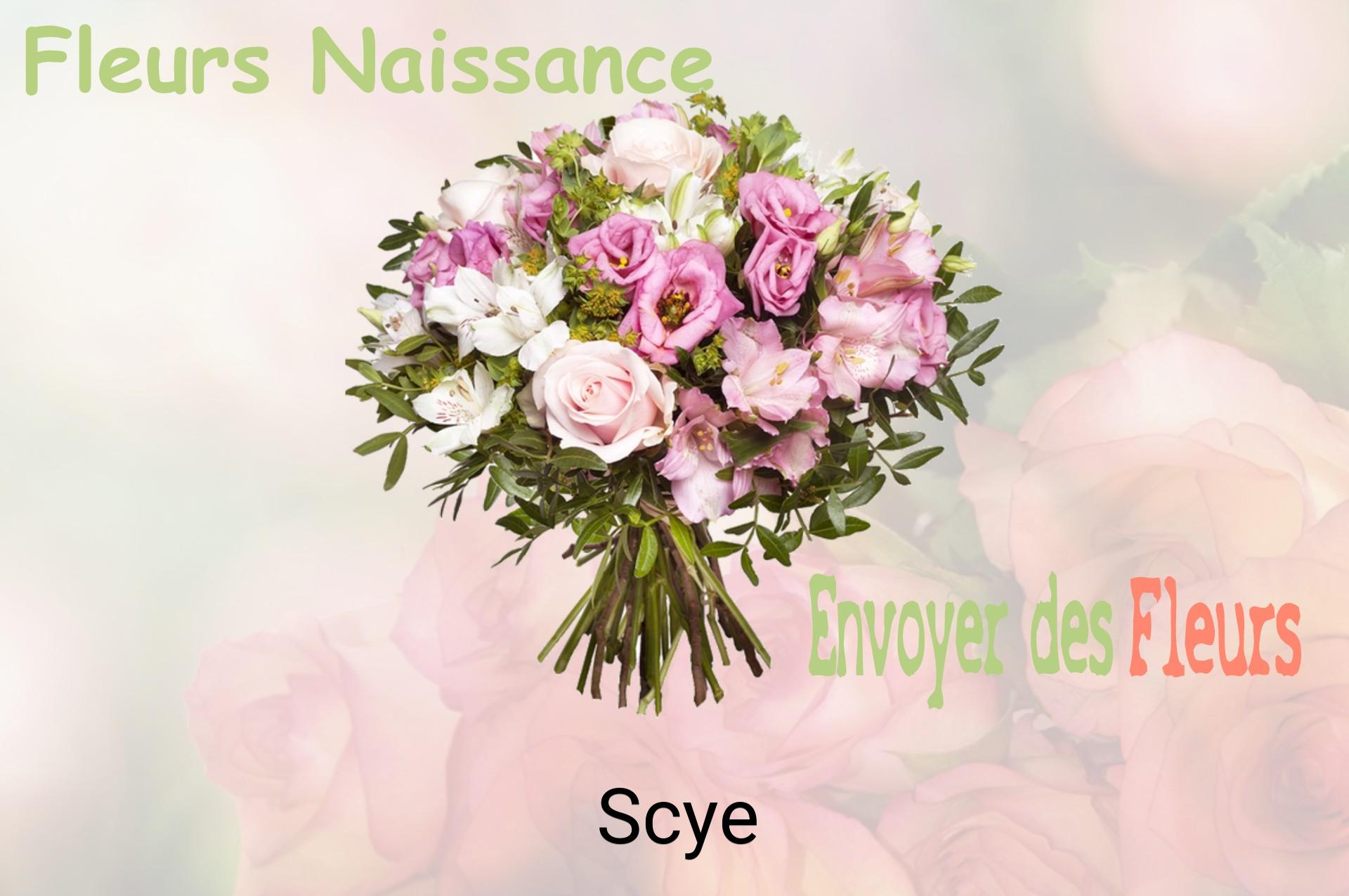 Bouquet de fleurs de naissance livré à Scye